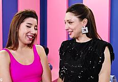 Can you believe Layla giggles during this extreme tickling challenge with Talia Mint?