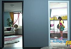 Spying on petite Latina teen jerking off in dorm