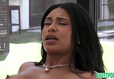 Rose Rush, that Puerto Rican-Italian mix, bangs hard on camera!