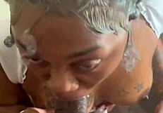 Super Head Chokes on Monster Cock with Cum in Mouth!