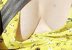 Wifey subtly flashing tits while driving.