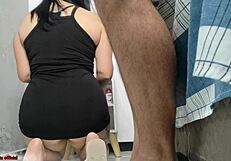 i roughly fuck my maid with her anal plug