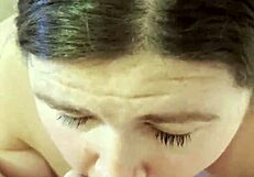 Sexy BBW Poppy Cohen Sucking Big Cock POV!