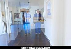 Mini Muslim Maya Bijou Double Fucked by Bambino and Mike Mancini in Mouth and Pussy