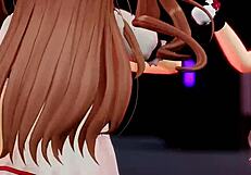 Chieri Kakyoin And Mememe Mokota Perform Strip Dance