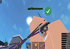 Horror girl gets banged hard in Roblox condo