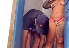 i tricked the bricklayer into the bathroom to check the toilet and we got intimate