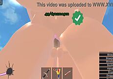 Horror girl gets banged hard in Roblox condo