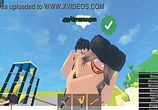Horror girl gets banged hard in Roblox condo