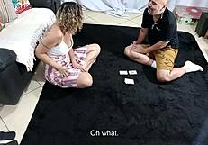 Step-Niece Plays Cards Then Bangs Uncle in Wild Fantasy!