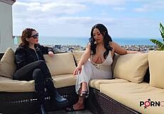 Evita Love strips and dances wildly in uncensored interview!