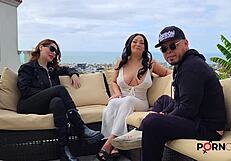 Evita Love strips and dances wildly in uncensored interview!