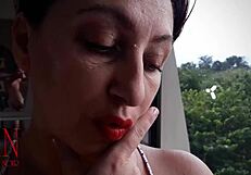 the boss made the german maid suck his cock