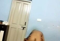 Kannada couple rides thick cock with hot ass