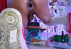 Heyy, anal training for my lil slutty toy! 🍆