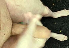 I'm masturbating naked outside at midday, risky!