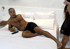 If you don't eat my ass, I won't pay TV bill for soccer, blowjob brunette latina