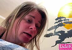 Amateurs explore BDSM practices in a rough session.