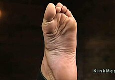 Device Bondage Beauty Whipped And Gagging On Deepthroat!