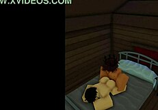 Roblox girl fucked all night with big cock.