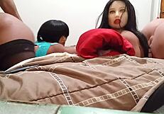 Doll Doggystyle with Two Big Booty Sex Dolls in Part 1