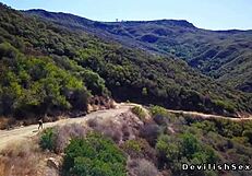 Brunette Babe Licks Pussy, Fucks Coach