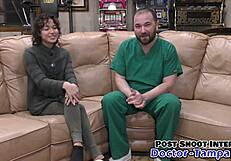 dr tampa checks brooklyn rossi's tight shaved slit