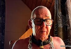 Mistress April Humiliates Bound Slave In Cock Clinic