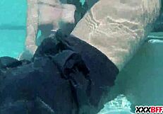 best friends having a pool party