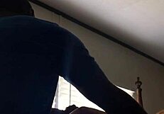 The girl bends over for doggystyle with big black cock and gives head.