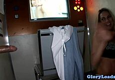 glamcore cocksucker says, 'drill me at the gloryhole'