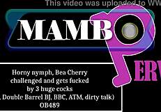 bea cherry's horny nymph challenge leads to getting fucked by three huge cocks