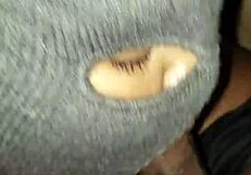 i enjoy a sloppy blowjob on the patio with a big black cock