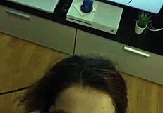 Teacher Roleplay Ends With Cum On Glasses