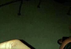 i enjoy a sloppy blowjob on the patio with a big black cock