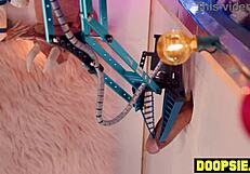 Two Big Dick Shemale Hotties RAIL Tiny 18+ Asian Teen at ARCADE