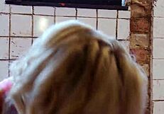 two big tit blonde milf sluts fuck hard in a jail cell!