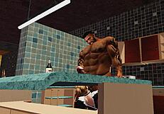 duane brown's old maid gets huge black cock