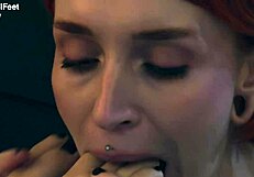 This Bitch Controls You With Her Pussy And Feet