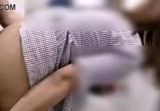 damn, risky filipina sucks and bangs in public fitting room