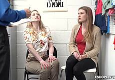 शॉपलिफ्टर ऐशली लेन हार्ड फकिंग के लिए झुकती है