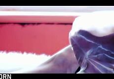 Two Sensual Blondes Milfs Tease in Threesome or Get Rough?