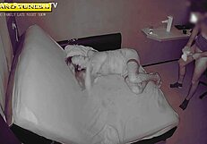 Intense insemination of cheating wife by neighbour in heels at night