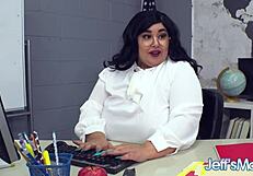 wow, curvy teacher chloe klein is banging that big dicked student in a group scene with blowjobs and pussy play