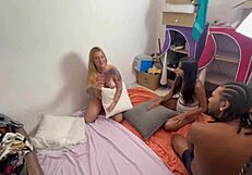 Latina Teen 18+ in Brazilian 3Some