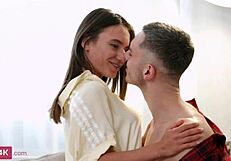 Alluring Brunette Lana Roy Gets Facial