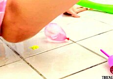 Chaki Narumi, 20-Year-Old Pure Beauty, Bursts Water Balloons in Micro Bikini! Soaked and Sexy!