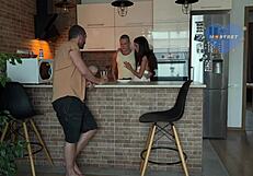 Cheating Wife Faces Best Friend's Bodybuilder Cock