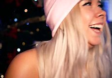 Blonde with cute face sucks small 18+ cock