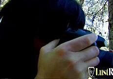 Brunette gets fucked on camera for first time in hardcore positions